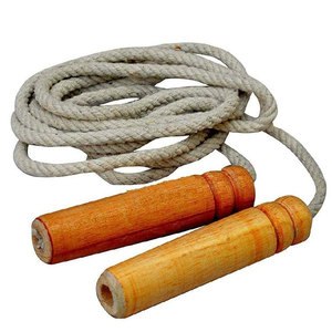 Wooden Handle Adjustable Jump <b>Rope</b> Durable Portable Lightweight Below 1kg for Gym <b>Exercise</b> Unisex Fitness Equipment - Product Image 1