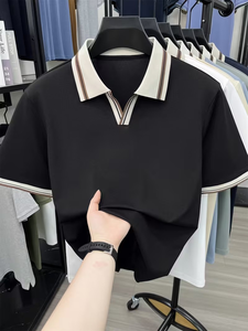 Men's Customized Color for Shirt Short Sleeve Digital Printed Logo Breathable Casual Front Design Polyester/Cotton Jersey - Product Image 2