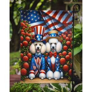 All American Poodle Multicolor <b>Garden</b> <b>Flag</b> Decorative Yard <b>Flag</b> Banner for Patio Artwork for Flower Beds Mailbox Decor - Product Image 3