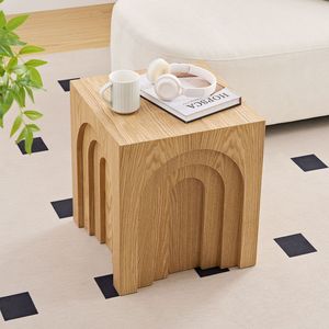 Tavolino Quadrato Piccolo 15.74 Ispirato alla Natura, Tavolino da Caffè e Comodino per Soggiorno e Camera da Letto - Product Image 3