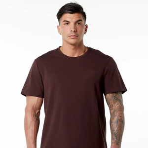 Camiseta de algodón de color liso para hombre, camiseta informal con cuello redondo, camiseta básica para hombre, camisetas de alta calidad, tendencia de primavera y verano - Product Image 1