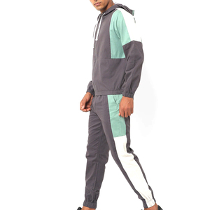 Ensemble de survêtement décontracté respirant pour homme avec logo personnalisé, coupe ajustée, cordon de serrage, deux pièces - Product Image 4