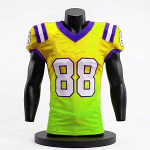 Maillots de football américain sur mesure, prix usine, pour hommes et unisexe, personnalisables avec impression de logo, prix compétitif, tenues d'équipe. - Product Image 1