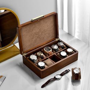 Premium Wooden 6-Slot Watch Box Organizer Display Storage Case - Product Image 3