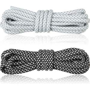 Cordones reflectantes planos personalizados que brillan en la oscuridad - Product Image 2