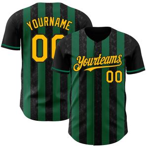 Breathable 100% Polyester Printed Short Sleeve Baseball Jersey Full Button Quick Dry Team Uniform for All Seasons - Product Image 5