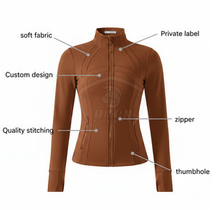 <b>Workout</b> Wear Gym Fitness Comfort Lightweight Breathable Quick Dry Plus Size New Design Gym <b>Jacket</b> For Women - Product Image 5
