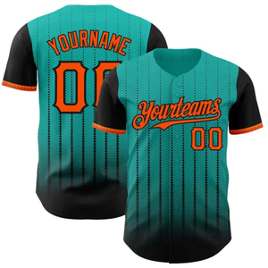 Camiseta de Béisbol Personalizada para tus Equipos, Impresión Sublimada 00, Cuello en V, Manga Corta, Malla de Poliéster Transpirable, Uniforme Deportivo Unisex para Adultos - Product Image 1