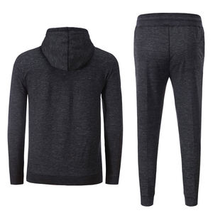 Conjunto Deportivo con Capucha para Hombre, Sudadera de Manga Larga de Color Sólido con Pantalones con Cordón, Ropa Casual de Otoño - Product Image 2