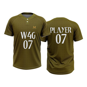 เสื้อเบสบอลวิทยาลัยแบบสั่งทำพิเศษ คุณภาพสูง ระบายอากาศได้ดี ผลิตจากผ้าสแปนเด็กซ์/โพลีเอสเตอร์ แห้งเร็ว ชุดซอฟต์บอลพิมพ์ลายตามสั่ง - Product Image 6