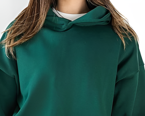 เสื้อฮู้ดผู้ชายสีเบจ ทรงปกติ ผ้าฝ้ายฟลีซถัก 100% มีกระเป๋าหน้า สไตล์วินเทอร์ แนวอาร์แวนท์การ์ด คูลเจอร์ครูว์ - Product Image 1