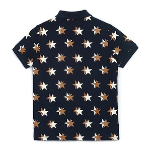 เสื้อโปโลผู้ชายพิมพ์ลายทรงเข้ารูปทันสมัยราคาส่ง ออกแบบได้ตามต้องการ เสื้อโปโลเด็กผู้ชายแบบลำลอง คอปกพับได้ จากบังกลาเทศ - Product Image 2
