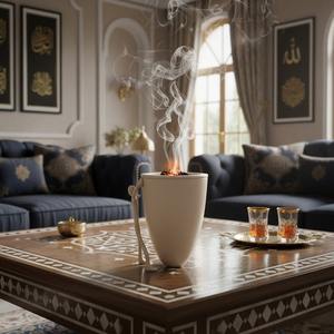 Brûleur de Bakhoor Humanoïde Créatif Moderne, Porte-Encens Métallique Style Nordique, Encensoir à Charbon d'Oud, Décoration de Luxe pour la Maison, Ornement de Bureau - Product Image 3