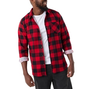 <b>Men's</b> <b>Casual</b> Flannel <b>Shirt</b> 100% Cotton Fabric Anti-Pilling Breathable Customizable Design Digital Print Latest Logo Sizes Colors - Product Image 2