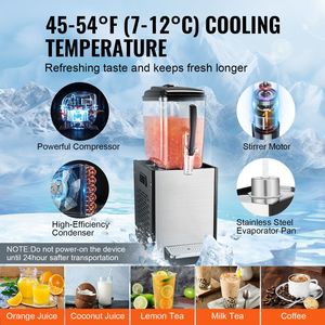 Dispenser Commerciale per Bevande da 12L/12.7QT, 170W, in Acciaio Inossidabile 304 per Alimenti, Macchina Erogatrice di Succhi Caldi/Tè per Tè Freddo - Product Image 3