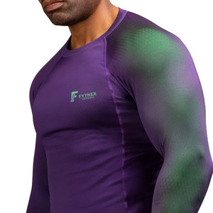 Body Building Spandex Polyester Made <b>Men</b> <b>Compression</b> <b>Shirts</b> Fitness Wear <b>Compression</b> <b>Shirts</b> <b>For</b> <b>Men</b> - Product Image 3