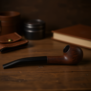 Pipa de Fumar de Madera Hecha a Mano de Alta Calidad, Ecológica y Duradera, Acabado Vintage, Portátil - Product Image 3