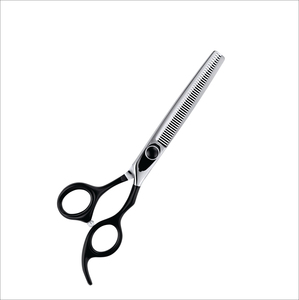 Ciseaux à effiler professionnels unisexes pour barbier, en acier inoxydable de qualité supérieure et manche en céramique, pour la coiffure - Product Image 4
