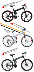 21 Tốc Độ 20 26 27.5 Inch Có Thể Gập Lại Mtb 26 Inch Leo Núi Xe Đạp Bền Gấp Xe Đạp Cho Hoạt Động Phong Cách Sống - Product Image 5