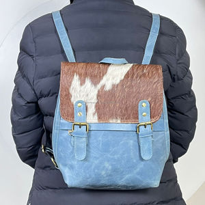 Sac à dos élégant en cuir de vache véritable vintage à bas prix, style western, disponible en gros pour la mode féminine - Product Image 4