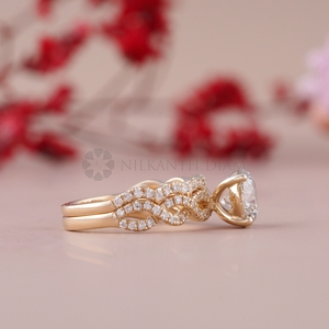 Luxury Design Lab Created Diamond <b>Rings</b> Round Cut Bridal Diamond <b>Rings</b> Set with IGI Certified from <b>Indian</b> Supplier & Manufacture - Product Image 3