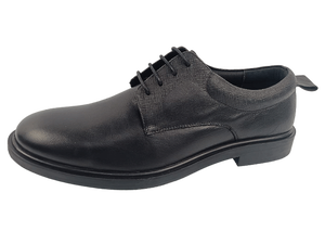 Zapatos Oxford Dlords Gad Penny para Hombre, Negros, de Piel de Oveja, con Cordones, Punta en Pico, para Vestir, Oficina, Carrera, con Forro de Malla Transpirable - Product Image 1