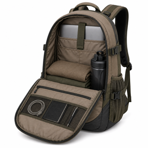 <b>Large</b> Hiking <b>Backpack</b> Multi Compartment Outdoor Camping Travel Pack OEM ODM Private Label Manufacturer - Product Image 4