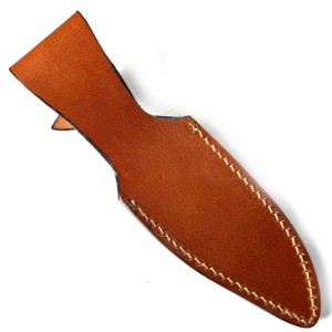 Funda de cuero pintada a mano de alta calidad, hecha en fábrica, para cuchillos de hoja fija. - Product Image 2