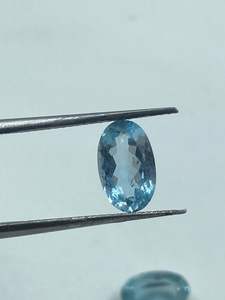 Piedra Preciosa de Aguamarina Natural de Alta Calidad, Corte Ovalado, 2 Piezas, 3.41 Quilates, 6x10MM, para Joyería de Anillos - Product Image 6