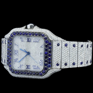 Reloj de Diamantes Moissanite de Alta Calidad al por Mayor, Joyería de Lujo para Hombre y Mujer, Diseño Brillante, Uso Diario, Todas las Funciones - Product Image 3