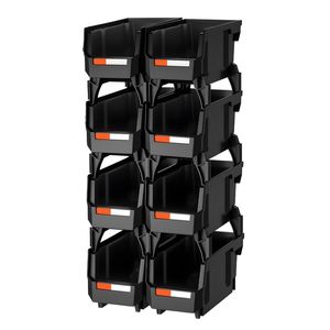 กล่องเก็บของพลาสติกแบบซ้อนได้ 8 ชิ้น ขนาด 10.9 x 5.5 x 5.1 นิ้ว สำหรับจัดระเบียบตู้เสื้อผ้า - Product Image 4