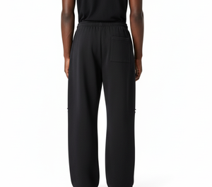 Pantalon de survêtement en laine pour homme, coupe droite, ample et oversize, style vintage, respirant, écologique, poids moyen, service OEM, vente chaude - Product Image 6