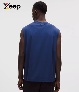 เสื้อกล้ามออกกำลังกายผู้ชาย XEEP รุ่น XC-GTT-45 ระบายอากาศได้ดี แห้งเร็ว พิมพ์ลายแบบ Heat-Transfer ผ้าถัก 100% คอตตอน คอกลม โลโก้ด้านหน้า - Product Image 2