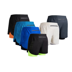 Wholesale Running Shorts Sports Casual Loose Double <b>Layer</b> Elastic Jogging Man Boy GYM Shorts with Pockets Double <b>Layer</b> Shorts - Product Image 5