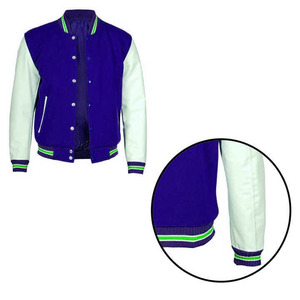 Custom Latest Designs <b>Long</b> Sleeve Baseball Varsity <b>Jacket</b> <b>Men</b> Plain Blank Varsity Letterman <b>Jackets</b> Top Sale Fresh Material - Product Image 3