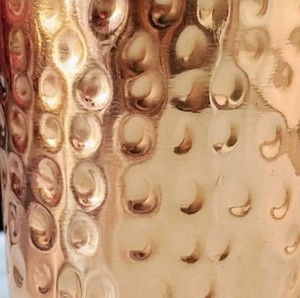 Premium Ayurvedic Pure Hammered Copper Water Tumbler Drinkware <b>Glass</b> <b>Cup</b> Health Vessel for Water Yoga Wellness Authentic - Product Image 3