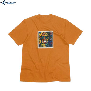 Camisetas al por mayor para hombre, de poliéster/algodón, ecológicas, de secado rápido, transpirables, de manga corta, holgadas, lisas, informales, con cuello redondo, de seda - Product Image 3