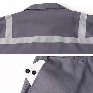 Combinaison de travail pour hommes, combinaison de mécanicien à capuche, vêtements de travail, combinaison longue à manches longues, combinaison de sécurité haute visibilité avec fermeture éclair, personnalisable - Product Image 3