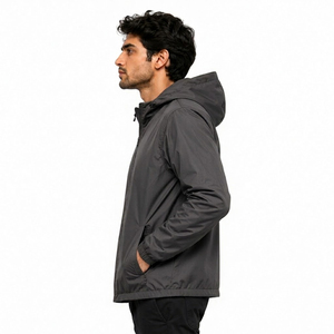 Chaquetas Impermeables para Hombre, Cortavientos, Resistentes al Agua, Casuales de Otoño, Chaqueta de Invierno Ligera, Chaquetas con Capucha para Exteriores - Product Image 4