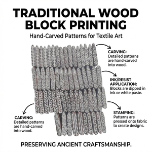 Bloques de madera tallados a mano para tatuajes de henna, estampado textil, sellos tradicionales indios de palisandro, bloque de impresión de tela DIY - Product Image 6