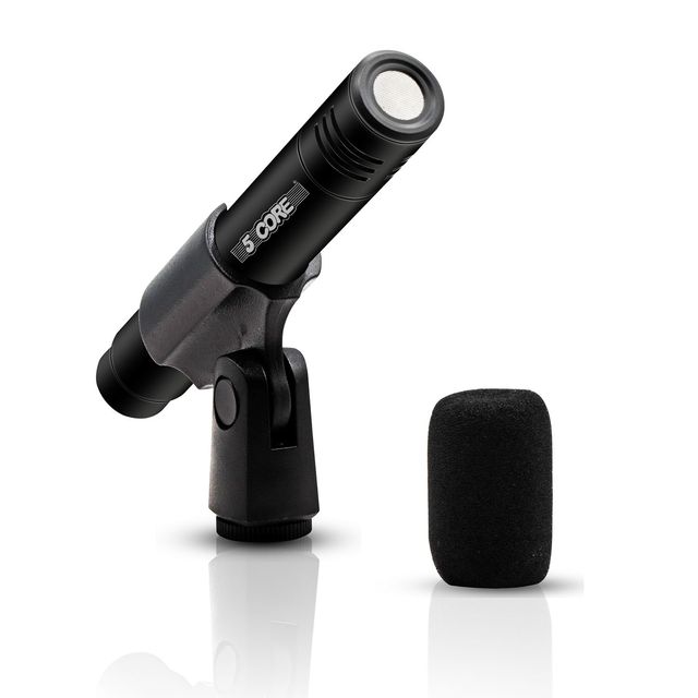 Professional Unidirectional Cardioid Condenser Pencil Mic INSTRU 200BLK Windscreen Clip Case