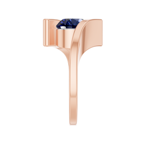 แหวนพลอยมรกตเคลือบทอง14K สีเหลืองกุหลาบขาว1กะรัตสำหรับงานแต่งงานงานแต่งงานงานแต่งงาน - Product Image 4