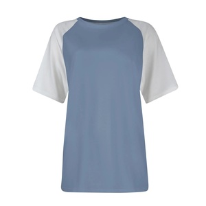 Women's Plus Size Casual Crew Neck Short Sleeve T-Shirts Oversized Polyester/Cotton All Season Tunic Tops from Bangladesh - Product Image 1