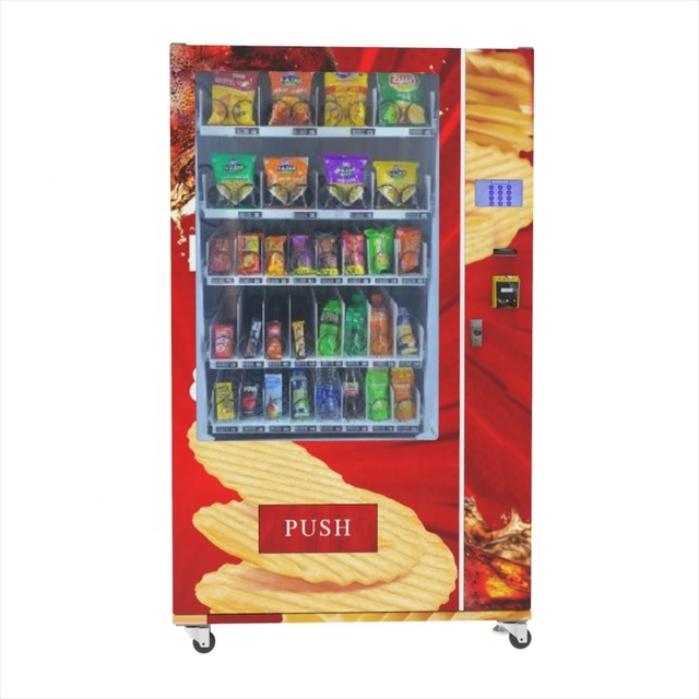 Cold Drink Soda Snack Combo Vending Machine with Intelligent Touch Screen