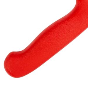 Couteaux à désosser la viande à manche rouge avec lame courbée argentée et repose-doigts ergonomique pour la préparation de la volaille et l'utilisation en cuisine - Product Image 4