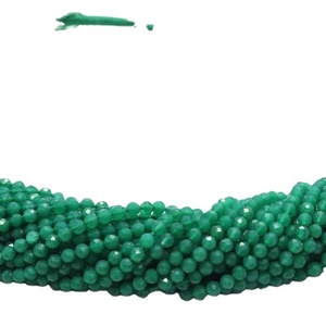 Natural Green Onyx Faceted Round Ball Gemstone Beads Strands for Jewelry Making Wholesale Supply Bulk High Quality Gemstones - Product Image 4