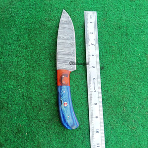 Couteau de cuisine japonais forgé, lame en acier Damas, Santoku professionnel, manche personnalisé, respectueux de l'environnement - Product Image 4