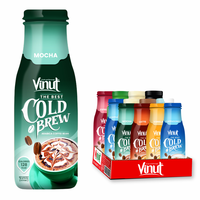 250ml/330mlx24 canettes VINUT Arabica Café froid faible en gras, substitut de café, sans OGM, sans produits laitiers, sans gluten, directement de l'usine, marque privée
