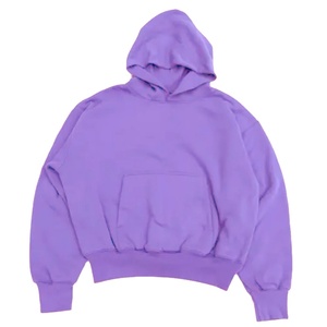 Sweat à capuche épais tricoté sur le devant en coton 100% pour hommes avec logo personnalisé. - Product Image 5