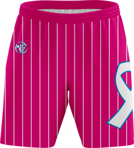 Maillot de basket-ball pour femmes sans manches, col en V, sublimé, rayé rose, coupe athlétique, respirant, en maille, uniforme - Product Image 4